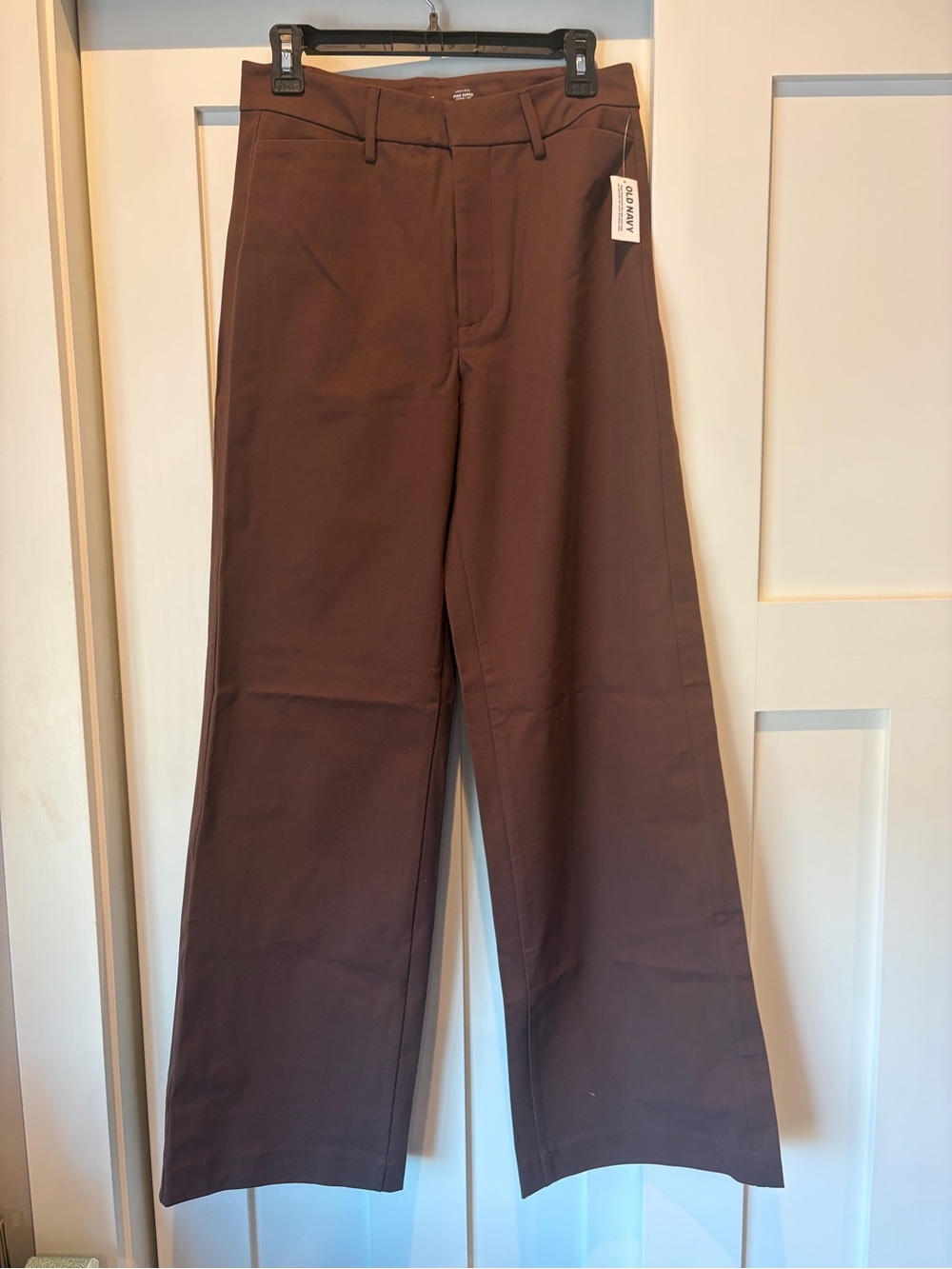 Old Navy Wide-Leg Chinos in Chocolate Brown